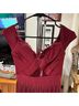 ASOS 95% Polyester 5% Elastane 100% Polyamide Print Burgundy Cocktail Dress Size 2 - photo 13