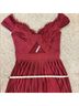 ASOS 95% Polyester 5% Elastane 100% Polyamide Print Burgundy Cocktail Dress Size 2 - photo 11