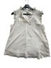 Lily White Ivory Short Sleeve Blouse Size M - photo 1