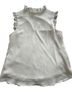 Lily White Ivory Short Sleeve Blouse Size M - photo 2