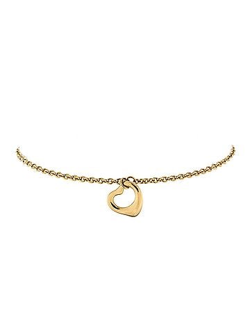 Tiffany & Co. Elsa Peretti Open Heart Charm Bracelet 18K Yellow Gold 11mm (view 1)
