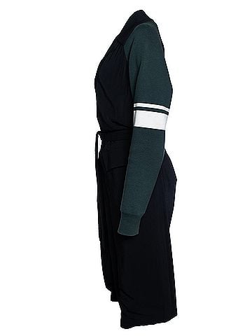 MARNI Marni, Black coat with green sleeves (view 2)