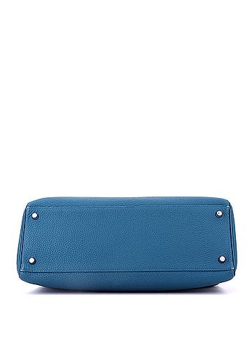 Hermès Kelly Handbag Blue Togo with Palladium Hardware 35 (view 2)