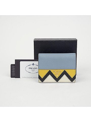 Prada Metal Logo Compact Wallet (view 1)