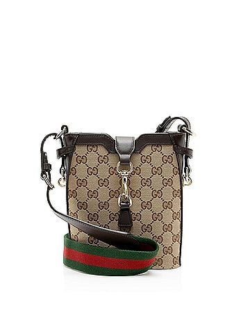 Gucci Gucci GG Canvas Web Mini Bucket Bag (view 1)
