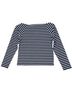 J.Crew Stripes Blue White Long Sleeve Top Size L - photo 2