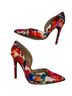 Guess Floral Multi Color Heels Size 7 - photo 6