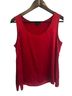 Talbots 100% Silk Red Sleeveless Top Size 8 - photo 2