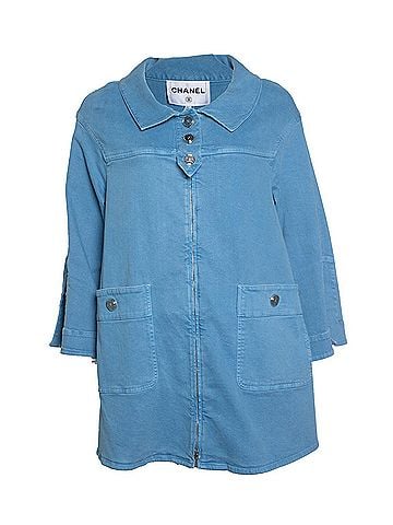 Chanel Chanel, 17S denim coat in blue (view 1)