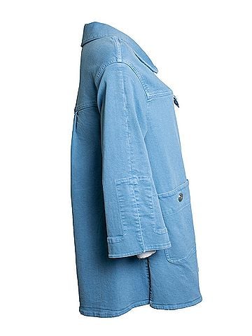 Chanel Chanel, 17S denim coat in blue (view 2)