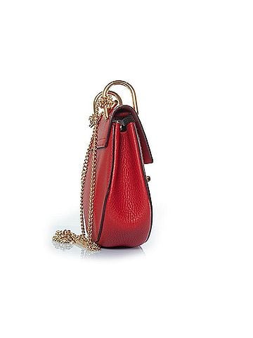 Chloé Chloé drew bag in red leather (view 2)