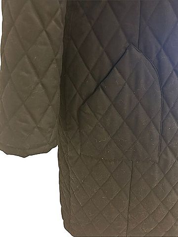 Brooks Brothers Navy Diamond-Quilted Long Puffer Coat (view 2)