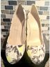 J.Crew Floral Multi Color Yellow Gray Heels Size 8 1/2 - photo 3
