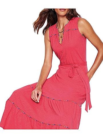 Boden Tara Pom Pom Trim Casual Dress (view 1)