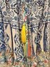 Surf Gypsy 100% Rayon Aztec Or Tribal Print Blue White Pink Romper Size M - photo 4