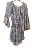 Surf Gypsy 100% Rayon Aztec Or Tribal Print Blue White Pink Romper Size M - photo 2