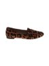 Talbots 100% Leather Animal Print Brown Talbots Flats Size 8 - photo 1