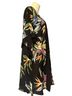 Kona Sol 100% Polyester Floral Tropical Black Multi Color Swimsuit Cover Up Size XL - photo 7
