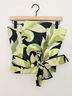 Kay Unger 100% Silk Print Green Black Silk Top Size 10 - photo 10