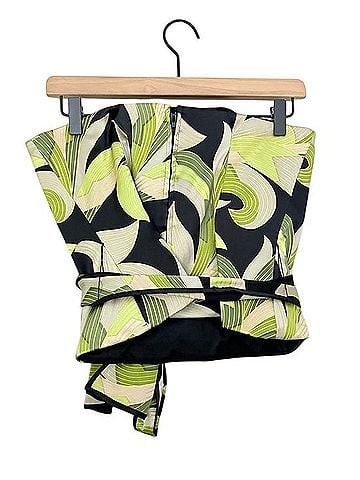 Kay Unger Belted Bustier Silk Top (view 2)