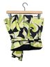 Kay Unger 100% Silk Print Green Black Silk Top Size 10 - photo 2