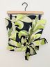 Kay Unger 100% Silk Print Green Black Silk Top Size 10 - photo 3