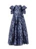 Zac Posen Floral Blue Cocktail Dress Size 4 - photo 1