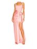 Cinq à Sept 54% Polyester 39% Viscose 7% Elastane 100% Silk 95% Polyester 5% Spandex Pink Cocktail Dress Size 4 - photo 1