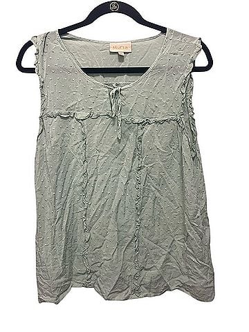 ModCloth Swiss Dot Tie-Front Sleeveless Top Sleeveless T-Shirt (view 1)
