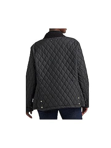 Ralph Lauren Diamond Quilted Corduroy-Trim Jacket Jacket (view 2)