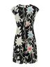 Mossimo 100% Polyester Floral Black Multi Color Casual Dress Size L - photo 2