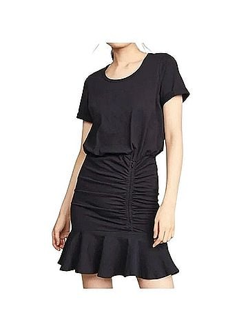 Veronica Beard Pima Ruched Dress With Flounce Cocktail Dress (view 1)