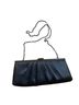 Jacqueline Ferrar 100% Satin Solid Black Clutch One size - photo 1