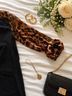 Signature Studio 100% Polyester Leopard Print Black Brown Henley Size M - photo 9