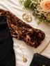 Signature Studio 100% Polyester Leopard Print Black Brown Henley Size M - photo 8