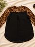 Signature Studio 100% Polyester Leopard Print Black Brown Henley Size M - photo 7