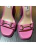 Steve Madden 100% Leather Pink Gold Heels Size 8 1/2 - photo 5
