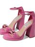 Steve Madden 100% Leather Pink Gold Heels Size 8 1/2 - photo 3