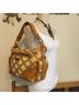 Isabella Fiore 100% Leather Leopard Print Brown Ivory Shoulder Bag One size - photo 4
