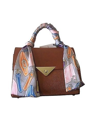Adrienne Vittadini Sara Scarf Satchel Satchel (view 1)