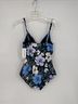 Jantzen 85% Polyamide 15% Elastane 93% Polyamide 7% Elastane 84% Polyamide 16% Elastane 100% Polyester Floral Black Blue One Piece Swimsuit Size 18 - photo 4