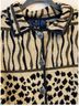 Jane Ashley 100% Cotton Animal Print Multi Color Jacket Size XL - photo 4