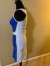 Wow Couture Blue White Cocktail Dress Size S - photo 3