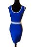 Wow Couture Blue White Cocktail Dress Size S - photo 1