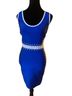 Wow Couture Blue White Cocktail Dress Size S - photo 2
