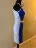 Wow Couture Blue White Cocktail Dress Size S - photo 5