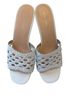 Loeffler Randall 100% Leather White Sandals Size 9 - photo 1