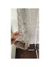 Mystree 100% Lace Tan Silver Long Sleeve Button-Down Shirt Size S - photo 6