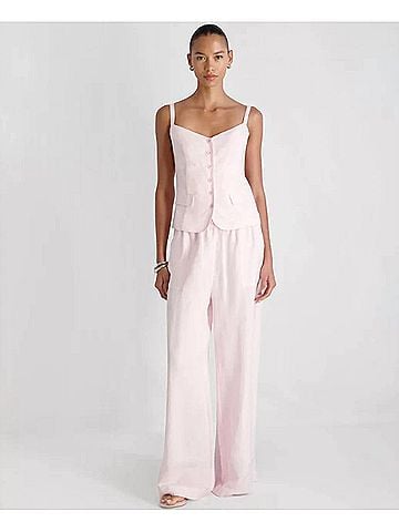 French Connection Cooper Linen Tailored Cami in Pink Icing (view 2)