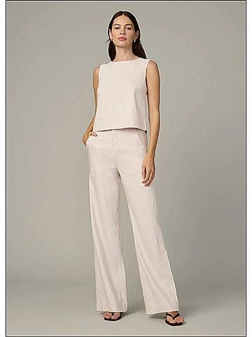 Joe's Jeans Boat Neck Shell Top in Micro Stripe (view 2)